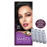 Samsol Hair Colour Number 45 Black 50ml - Non Metallic Dye