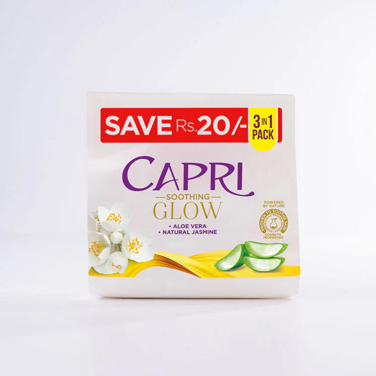 Capri Soap Soothing Glow 150 gm 3 in 1 Bundle