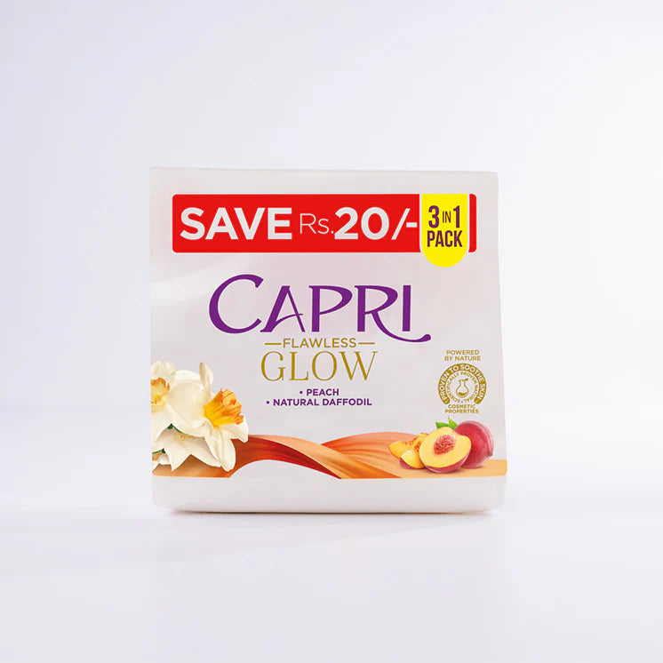 Capri Soap Flawless Glow 120 gm 3 in 1 Bundle