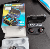 M10 Bluetooth 5.3 headphones with power bank charging case