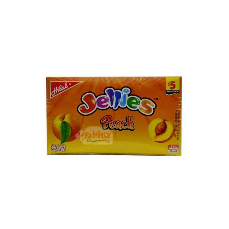 Hilal Jiggles Peach Jelly 310gm 24 Pcs (Box)
