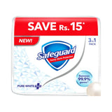 Safeguard Pure White Plus Soap Bundle (125gm x 3)
