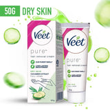 Veet Pure Hair Removal Cream for Dry Skin (Cucumber Extract) 50 gm