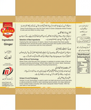 Zaiqa Dar Adrak Powder 50 gm Back – Ingredients & Packaging Info by Zraan