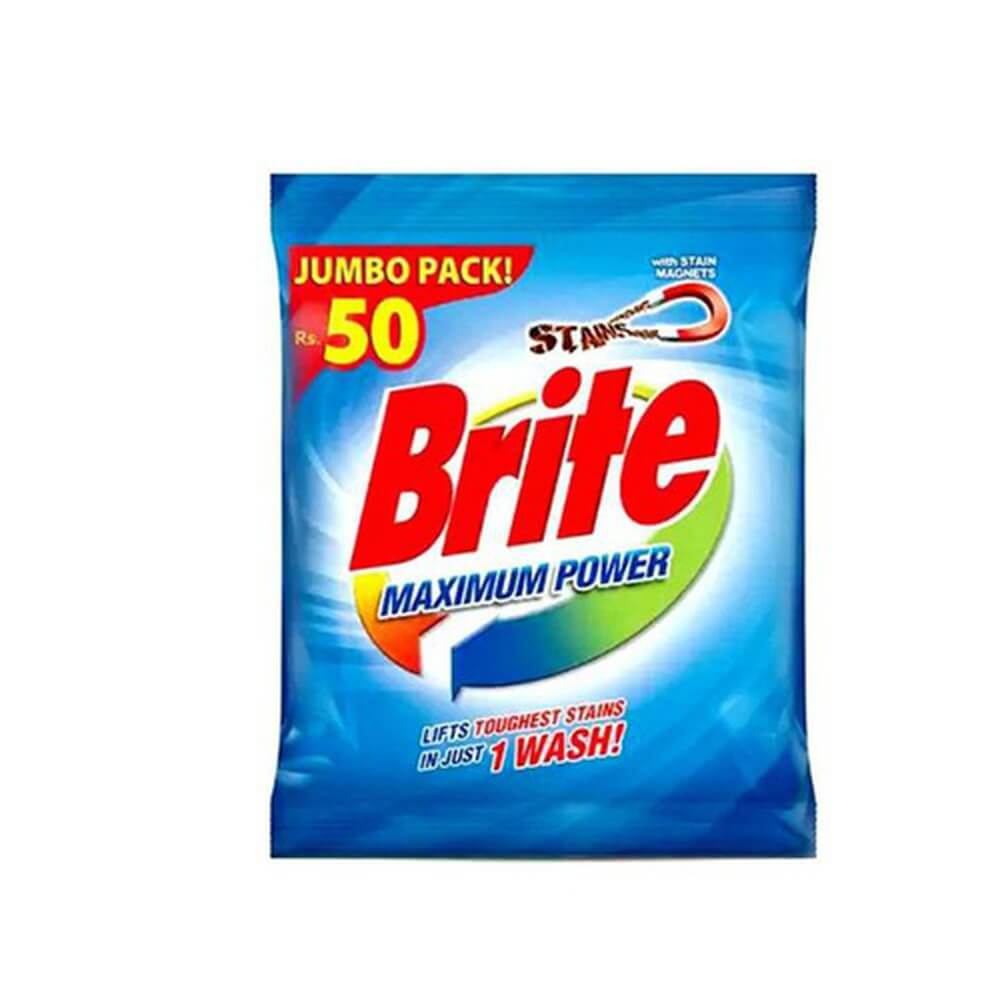 Brite Maximum Power Washing Powder 100 gm