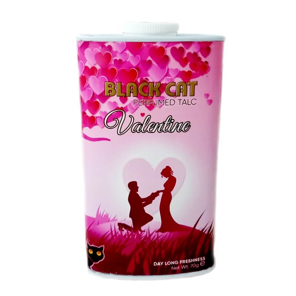 Black Cat Perfumed Talc Valentine 70 gm