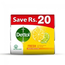 Dettol Soap Fresh (85 gm) 3 in 1 Bundle
