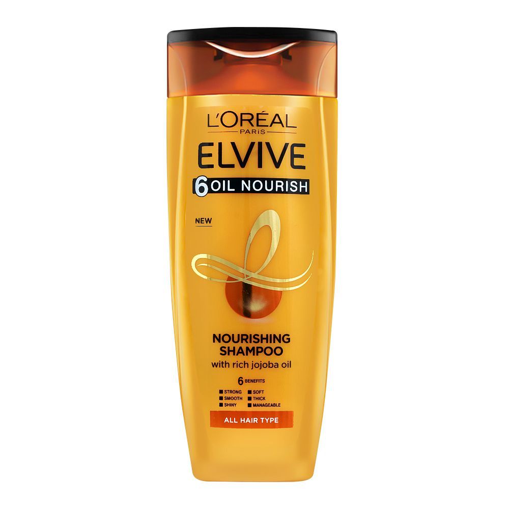 Loreal Paris Elvive 6 Oil Nourishing Shampoo 175 ml, 360 ml