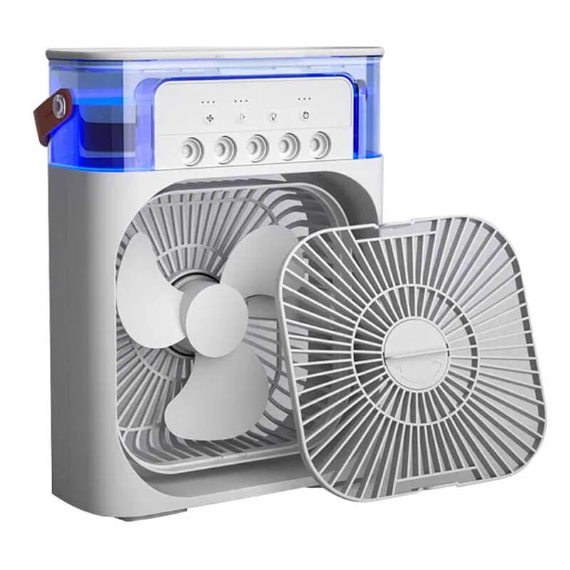 Portable USB charging air cooler with water mist spray