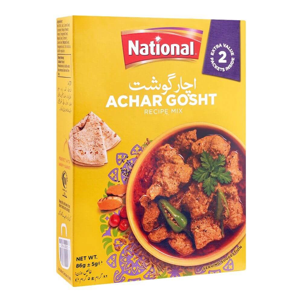Buy National Achar Gosht 86 gm - Zraan Grocery