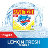 Safeguard Lemon Fresh Soap Bundle (135 gm x 3)