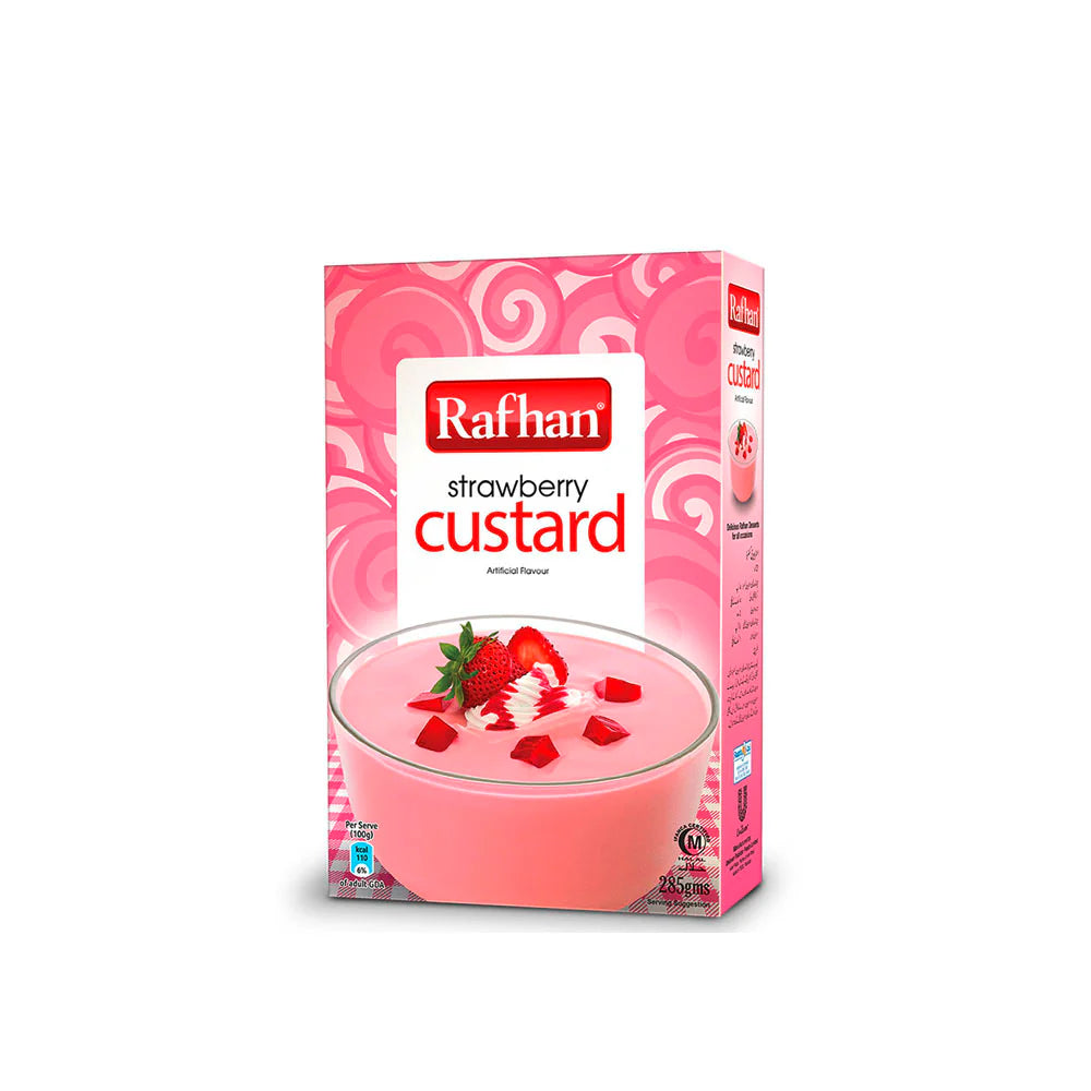 Rafhan Strawberry Custard 275 gm