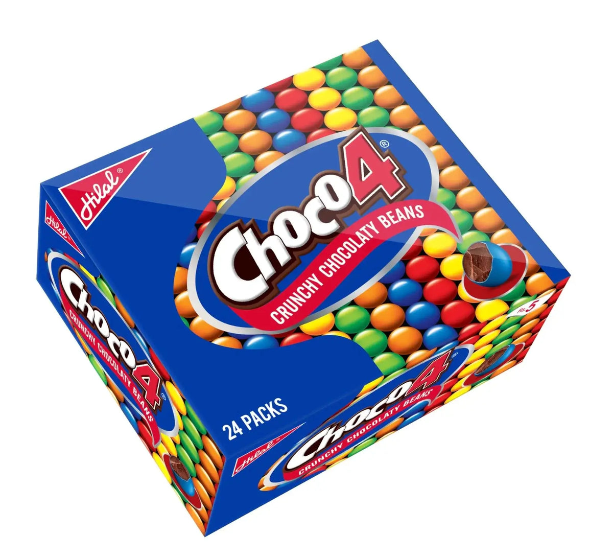 Hilal Choco 4 Crunchy Chocolate Beans 24 Pcs (Box)