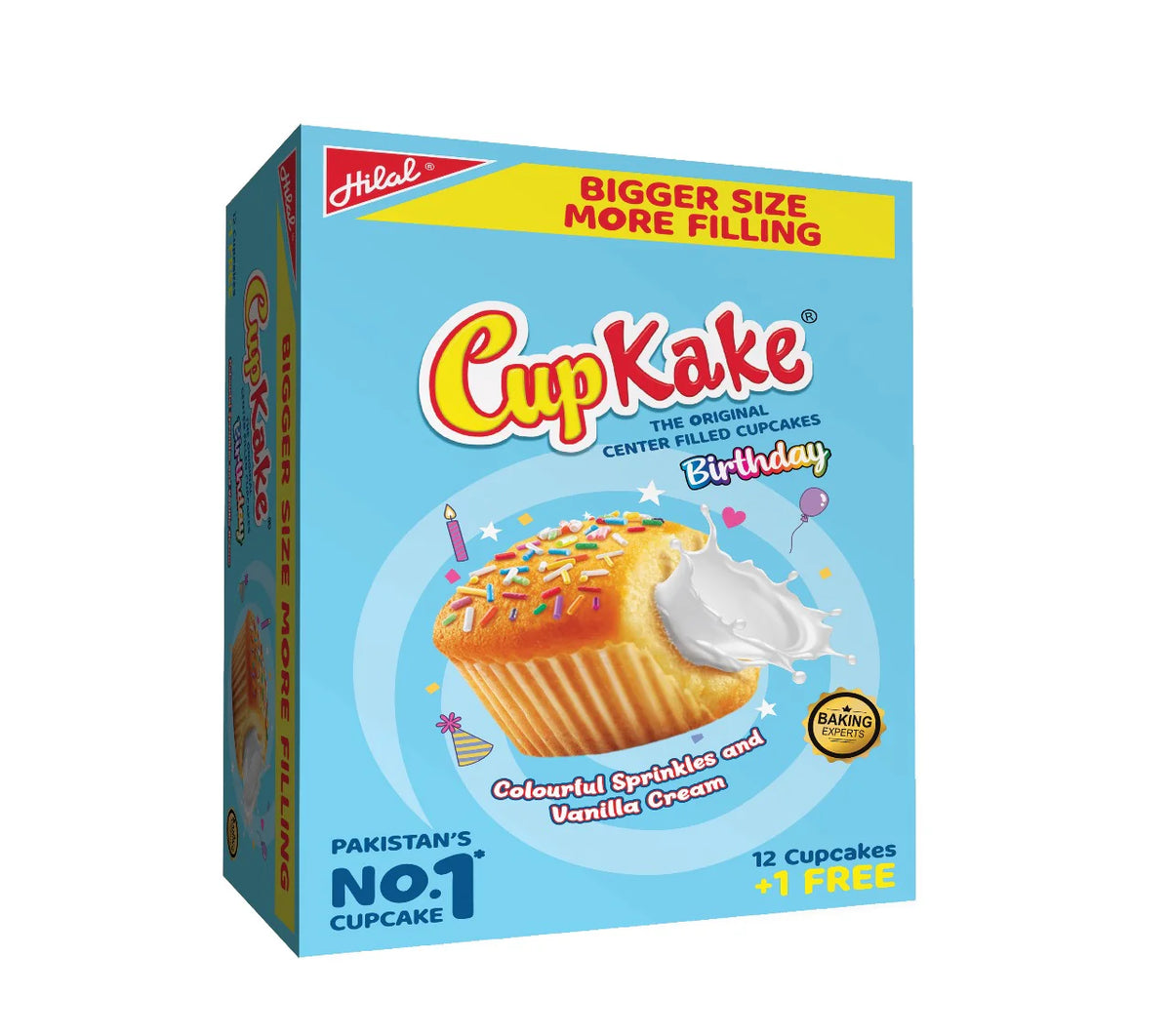Hilal Birthday Vanilla Cup Cake 12 Pcs Box