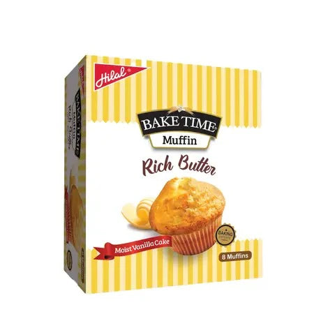Hilal Bake Time Muffin Rich Butter 8 Pcs  (Box)