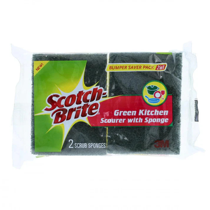 Scotch Bright Sponge Double Side Pack of 2
