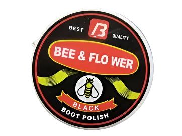 Bee & Flower Shoe Polish Black 40 gm